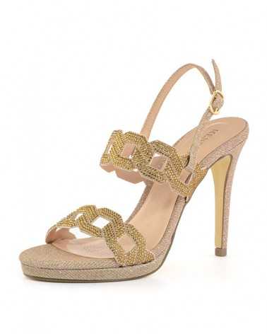 MENBUR sandali con tacco eleganti donna Heosforo oro