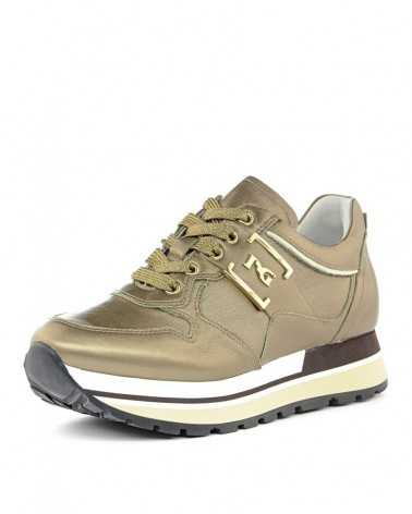Sneaker Nero Giardini I205292D 322 - colore marrone - vista diagonale