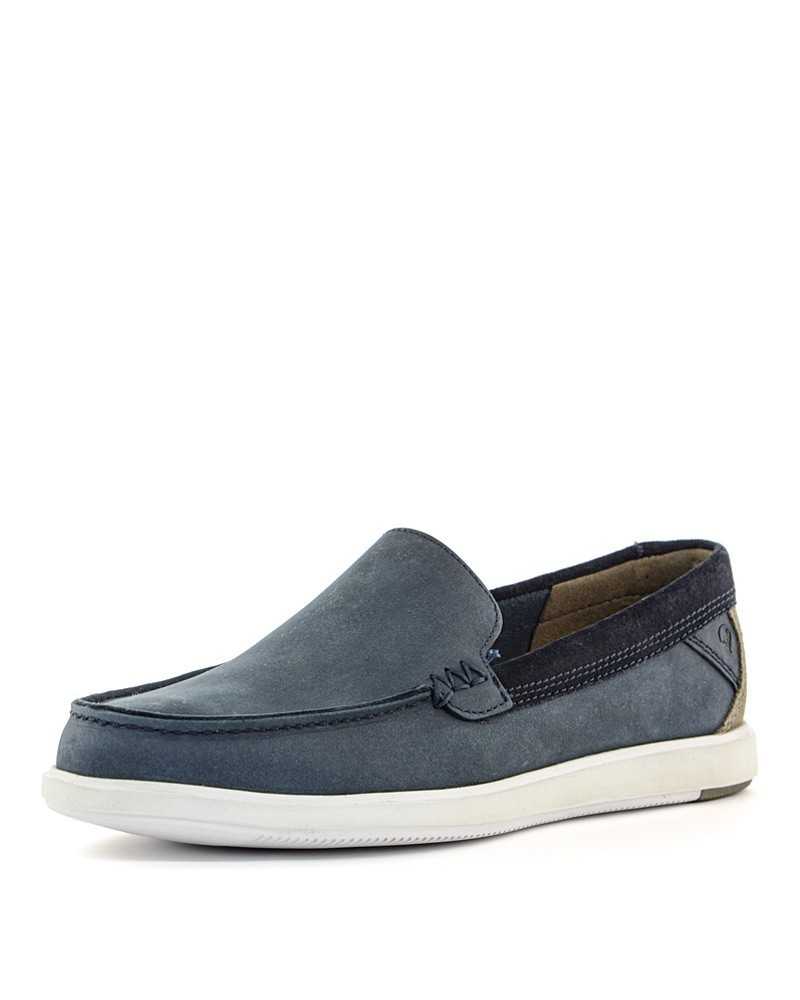 Mocassino Clarks Bratton Loafer navy blue-frontale
