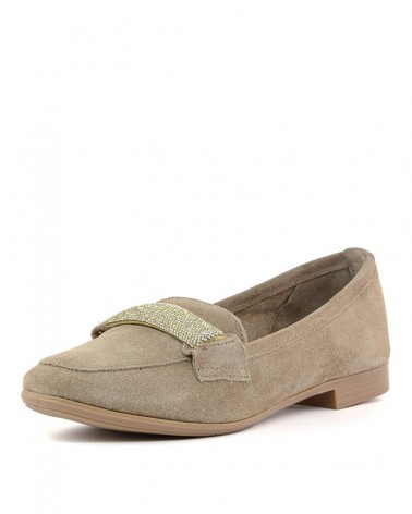 Mocassino Cafenoir c1eg5001 taupe-frontale